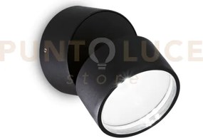 Omega round applique da esterno ip54 led 7w 610lm 4000k nero