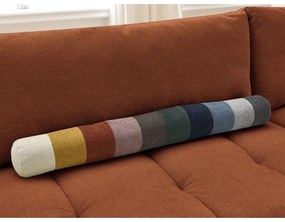 Divano angolare color mattone allungabile e con contenitore (penisola a destra/a L) Fuji – Bobochic Paris