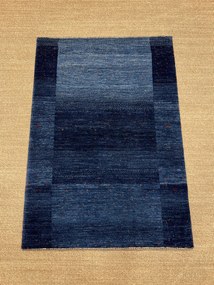 Loribaft Tappeto 90 x 120 Blu (Iran) Annodato A Mano