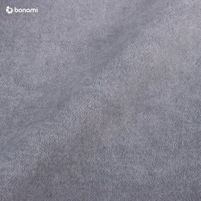 Letto singolo imbottito con contenitore grigio chiaro con materasso e topper inclusi 100x200 cm Bunny – Ropez