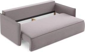 Divano lavanda allungabile/con contenitore con rivestimento in velluto 225 cm Hula – Makamii