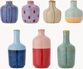 Set di 7 vasi in gres dipinti a mano Maien, alt. 14 cm