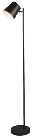 Lampada da terra nera ricaricabile con LED dimmerabile a 4 livelli - Mateo