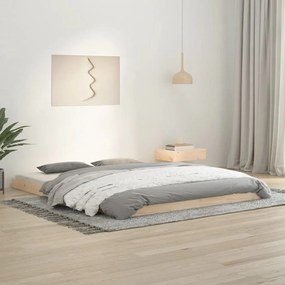 Giroletto Senza Materasso 160x200 Cm İn Legno Massello Di Pino /