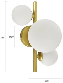 Brilagi - Applique a LED MILLA 3xG9/3W/230V oro/bianco