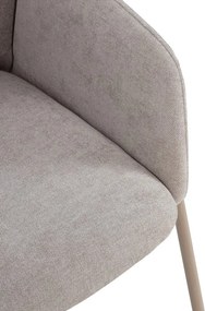 Set di sedie da pranzo beige in imbottito 2 pz Aslin – MOME