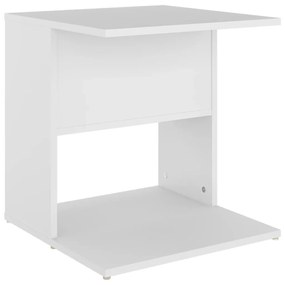 Tavolino bianco 45x45x48 cm in legno multistrato