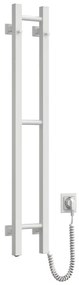 SILOUETTE Scaldasalviette elettrico 187 W/230 V 101,1 cm IP44 Bianco Destro Quadrato