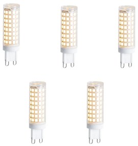 Set di 5 lampadine LED G9 dimmerabili 5,5W 500 lm 2700K