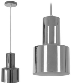 Lampada Da Soffitto Metallico Silver Chrome