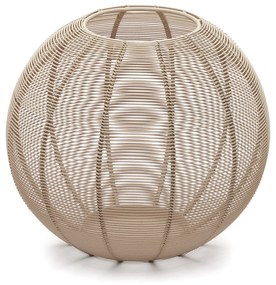 Kave Home - Portacandele rotondo Amer in metallo beige
