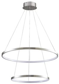 Lampadario LED a sospensione con filo LEA LED/35W/230V 4000K diametro 60 cm cromo