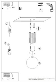 Sollux SL.1738 - Plafoniera da bagno HALO 1xG9/8W/230V IP44 blu