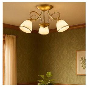 Brilagi - Plafoniera da soffitto FRED 3xE27/60W/230V Ø 59 cm oro