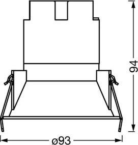 Osram - Faretto da incasso SPOT TWIST LED 10W/230V 3000K Ø 9,3 cm bianco