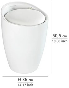WENKO 24228100 - Sgabello CANDY 36x50,5 cm bianco/nero