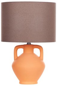 Lampada da tavolo ceramica arancione 46 cm LABRADA Beliani