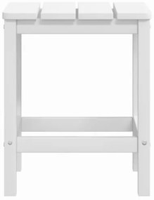 Tavolo da Giardino Adirondack Bianco 38x38x46 cm HDPE