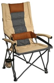 Sedia da campeggio pieghevole marrone