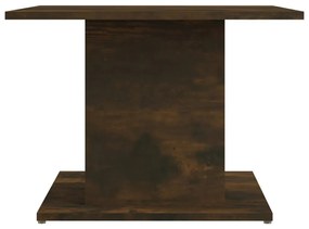 Tavolino da Salotto Rovere Fumo 55,5x55,5x40 cm in Truciolato