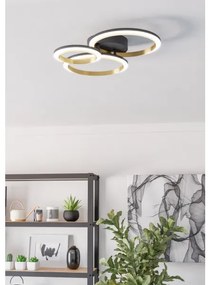 Eglo 901224 - Plafoniera LED dimmerabile CALLIERA LED/20W/230V nero/oro