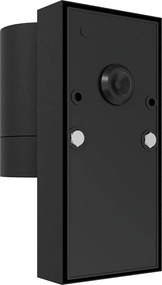 Applique GU10 con Sensore Crepuscolare E27 IP65 per esterno - Nera