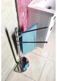 Gedy - Piedistallo con gancio per asciugamani HIBISCUS 90,5 cm cromo lucido