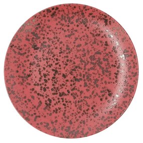 Piatto Piano Ariane Oxide Ceramica Rosso (Ø 21 cm) (12 Unità)