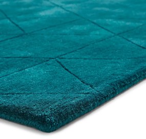 Tappeto in lana verde smeraldo , 150 x 230 cm Kasbah - Think Rugs