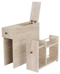 Mobile per bagno MELODY, finitura effetto marmo beige