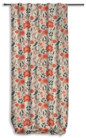 Tenda Rami 40 rosso, passanti nascosti 140x300 cm