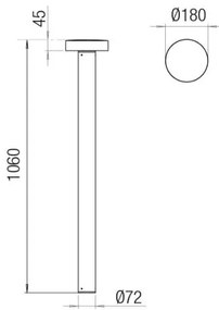 PIN Piantana LED 25W/840