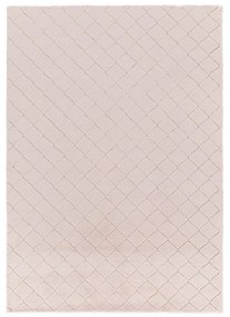 Tappeto Lop quilt geometrico rosa, L 160 x L 120 cm