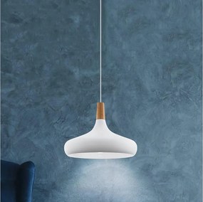 Eglo 96983 - Lampada a sospensione SABINAR 1xE27/60W/230V 400mm bianco