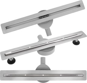 Canalina di scarico Rea FILO Nickel Brush 80