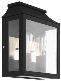 Applique industriale da esterno Soncino nero IP44 2X E27 EGLO