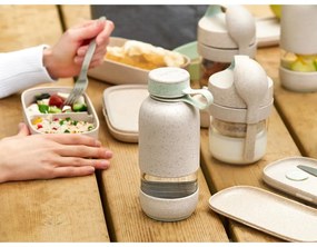 Bottiglia bottiglia da viaggio color crema in vetro 500 ml To Go Organic – Lékué