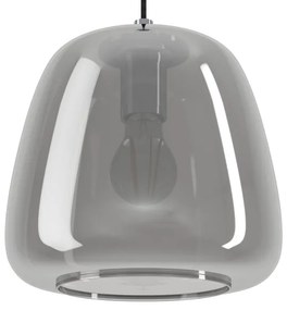 Eglo 39666 - Lampadario a sospensione con filo ALBARINO 1xE27/40W/230V diametro 26 cm fumé