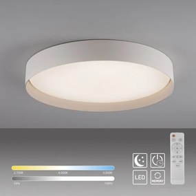 Schöner Wohnen 14595-39 - Plafoniera LED dimmerabile TAVOLI LED/34W/230V grigio +telecomando
