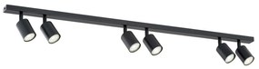 Lampadario da Soffitto FLASH 6 Black GU10