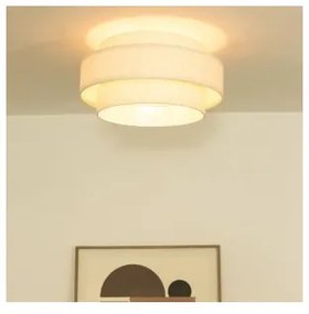 Plafoniera BOHO 1xE27/60W/230V Ø 40 cm bianca