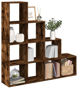 Libreria 4 Ripiani Rovere Fumo 131,5x29x131,5 Cm İn Truciolato /