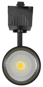 Faro LED 40W Dimmerabile Triac, Binario Monofase 38°/60° Nero, CCT, CRI92 Colore Bianco Variabile CCT