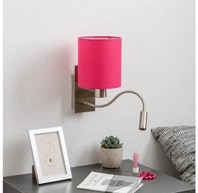 Brilagi - Applique a LED NUBILA 1xE27/25W/230V + LED/3W cromo/rosa