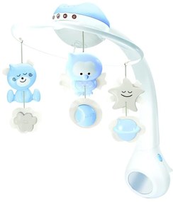 Infantino - Giostrina 3 in 1 con melodia, 3xAAA, blu, per culla