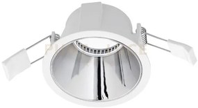 Gfa621- faretto da incasso bianco opaco e cromo 1 luce attacco gu10...