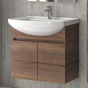 Mobile bagno 65cm sospeso con 2 ante BN-65A - KAMALU