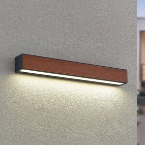 Arcchio LED applique da esterno Lengo, CCT, 50 cm, 1 luce, legno