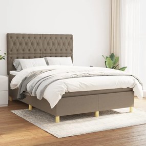 Giroletto A Molle Con Materasso Tortora 140x190 Cm İn Tessuto /