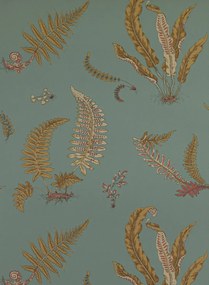 GP & J Baker Carta da parati Ferns - Teal